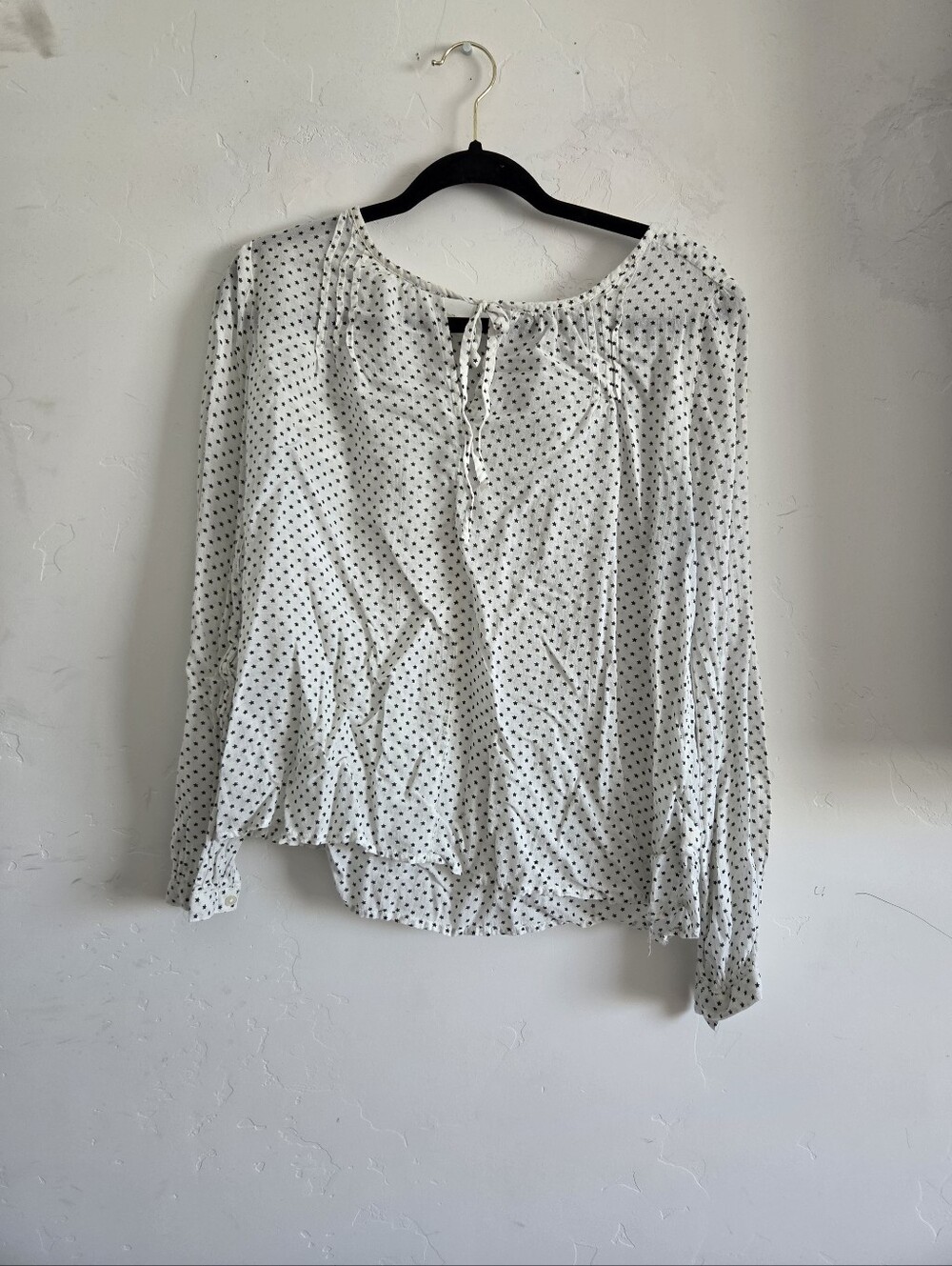 GAP White Blouse with Black Stars